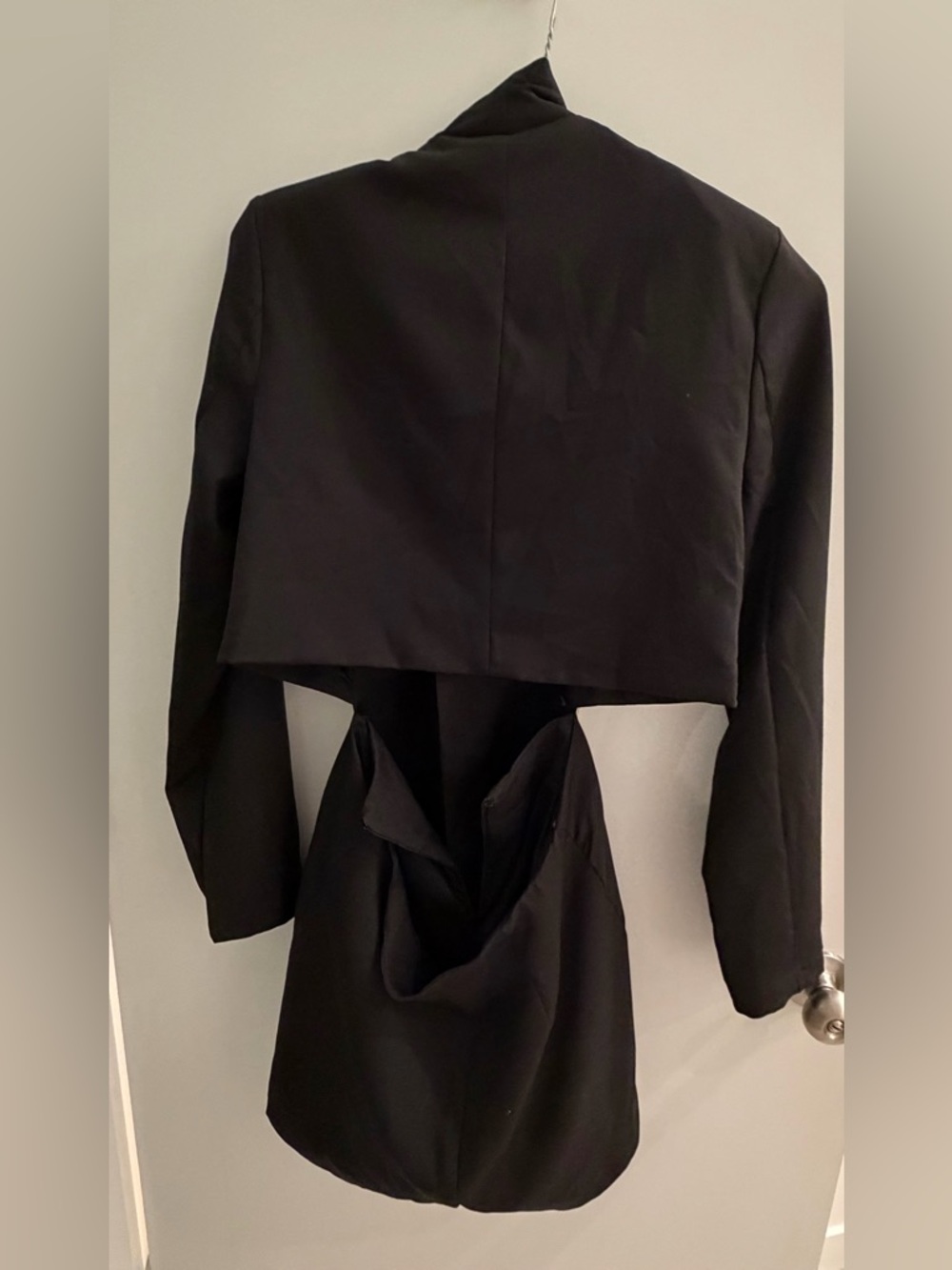 Lulu's Black Cropped Open-Back Jumpsuit